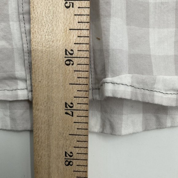 Hlaska Men’s Button Up  Cotton LS Shirt Checks Medium M Made in USA Cali Rare - Picture 6 of 8